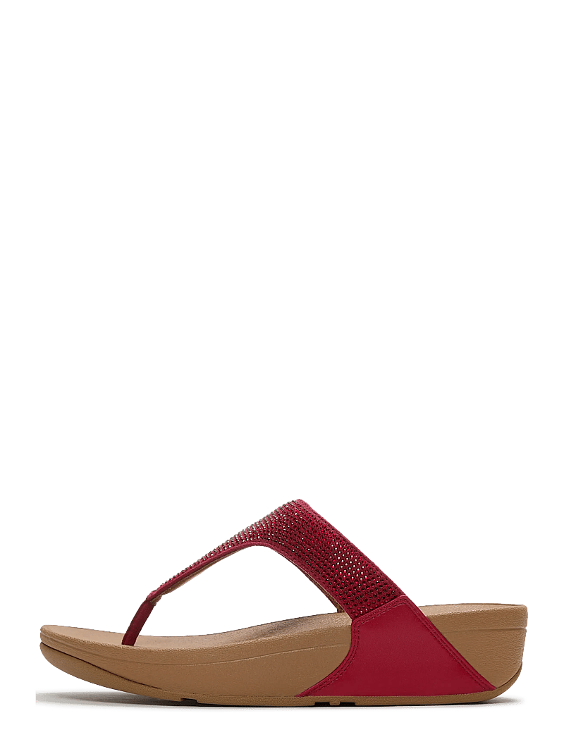 FitFlop - LULU CRYSTAL TOE-POST SANDALS - platformsandaler - burnt berry - 1