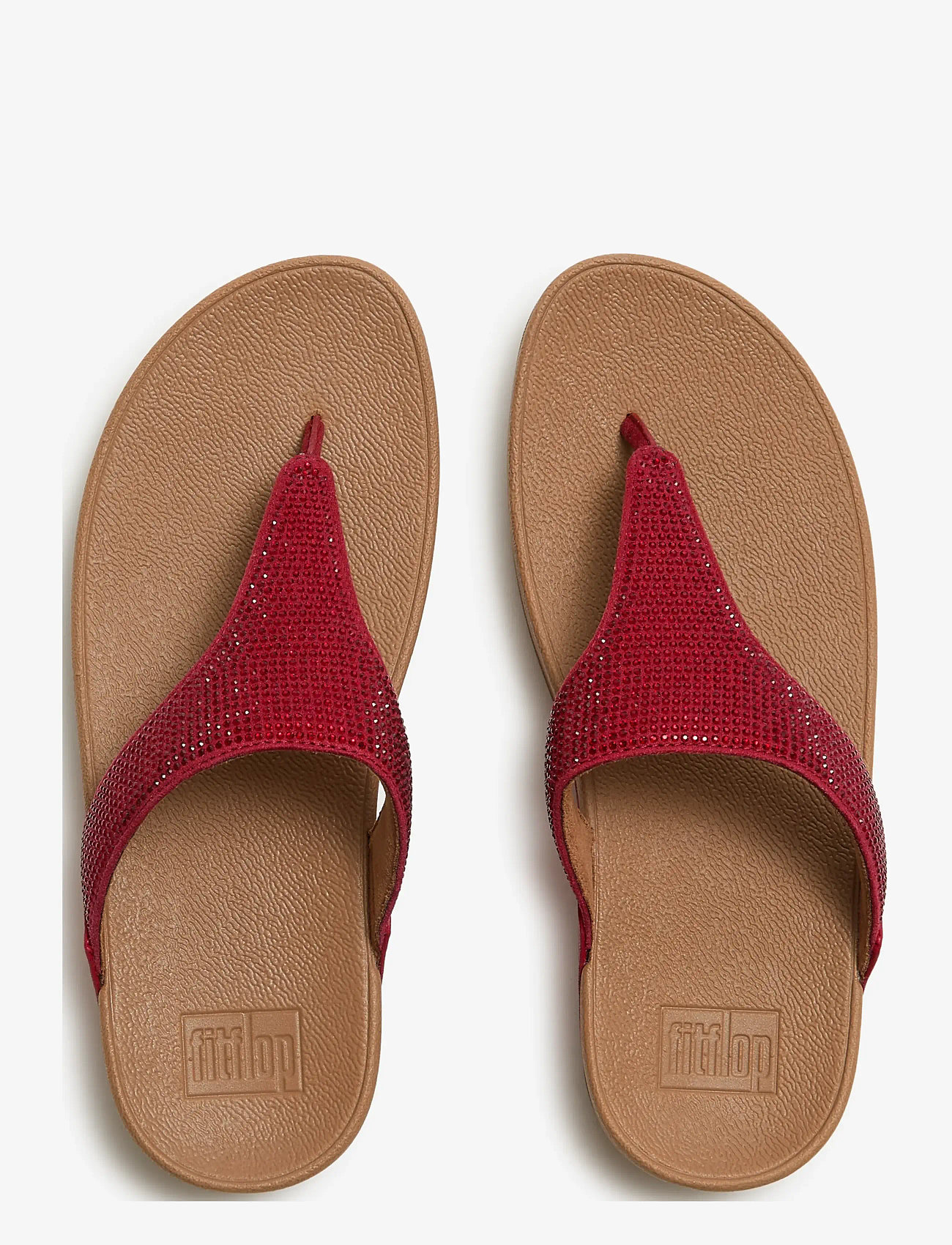 FitFlop - LULU CRYSTAL TOE-POST SANDALS - platformsandaler - burnt berry - 2