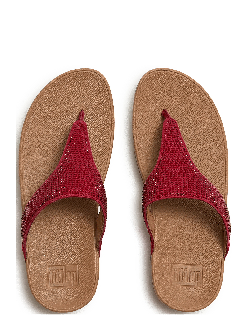FitFlop - LULU CRYSTAL TOE-POST SANDALS - platformsandaler - burnt berry - 2