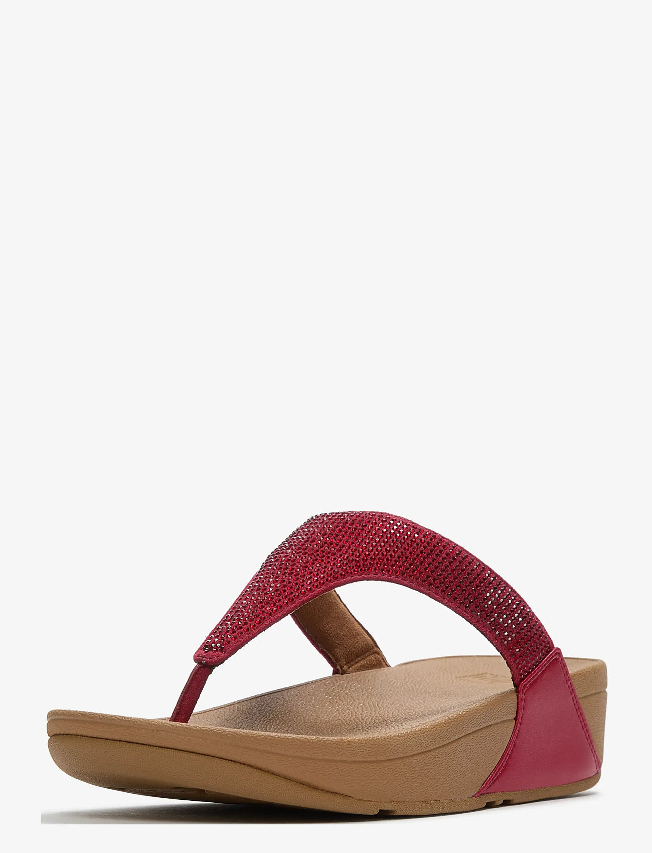 FitFlop - LULU CRYSTAL TOE-POST SANDALS - platformsandaler - burnt berry - 3