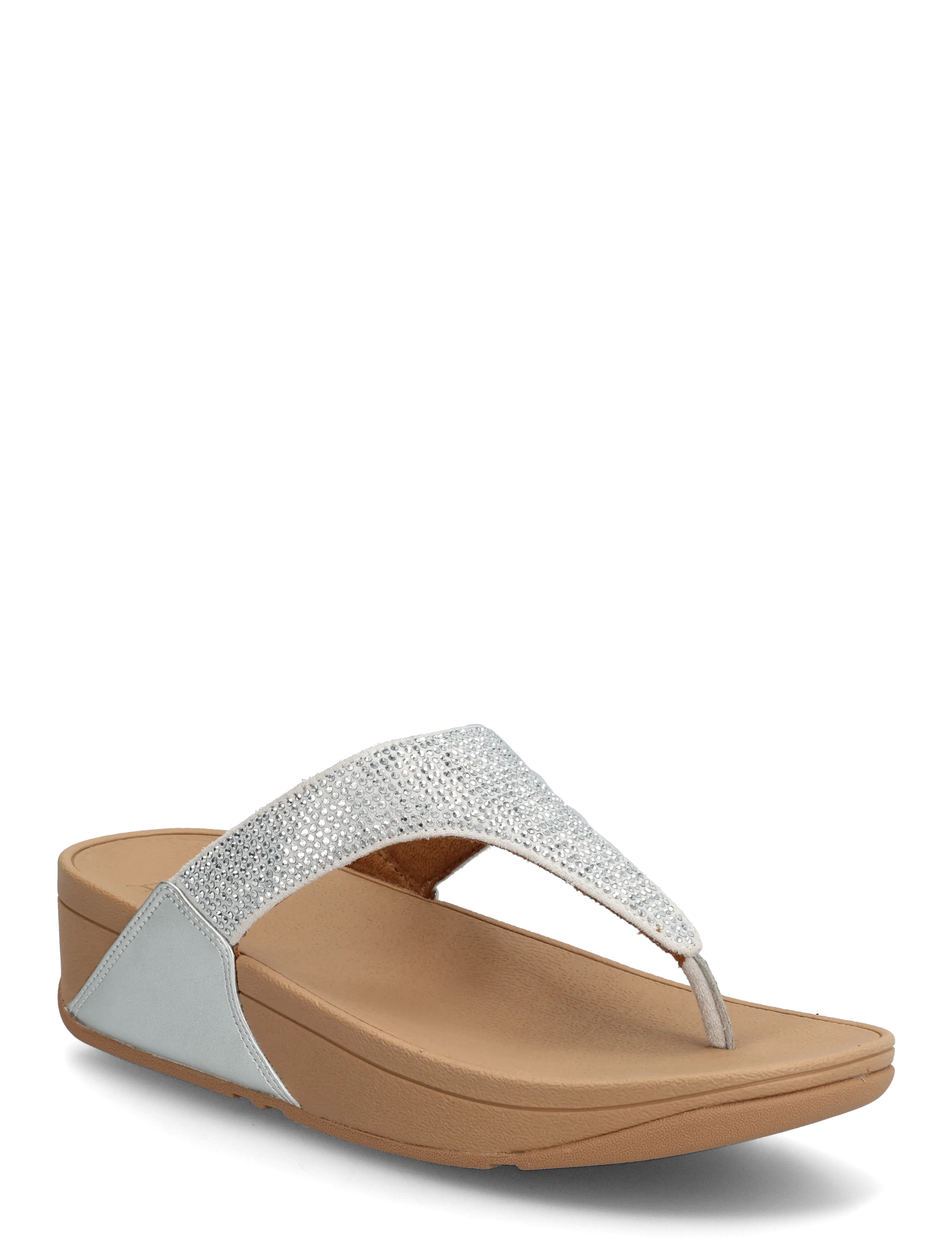 FITFLOP Lulu Crystal Toe-Post Sandalen Silber - 36 - Damen