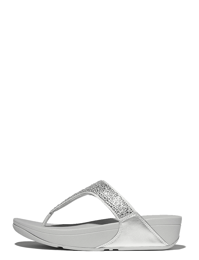 FitFlop - LULU CRYSTAL TOE-POST SANDALS - platåsandaler - steeled silver - 1