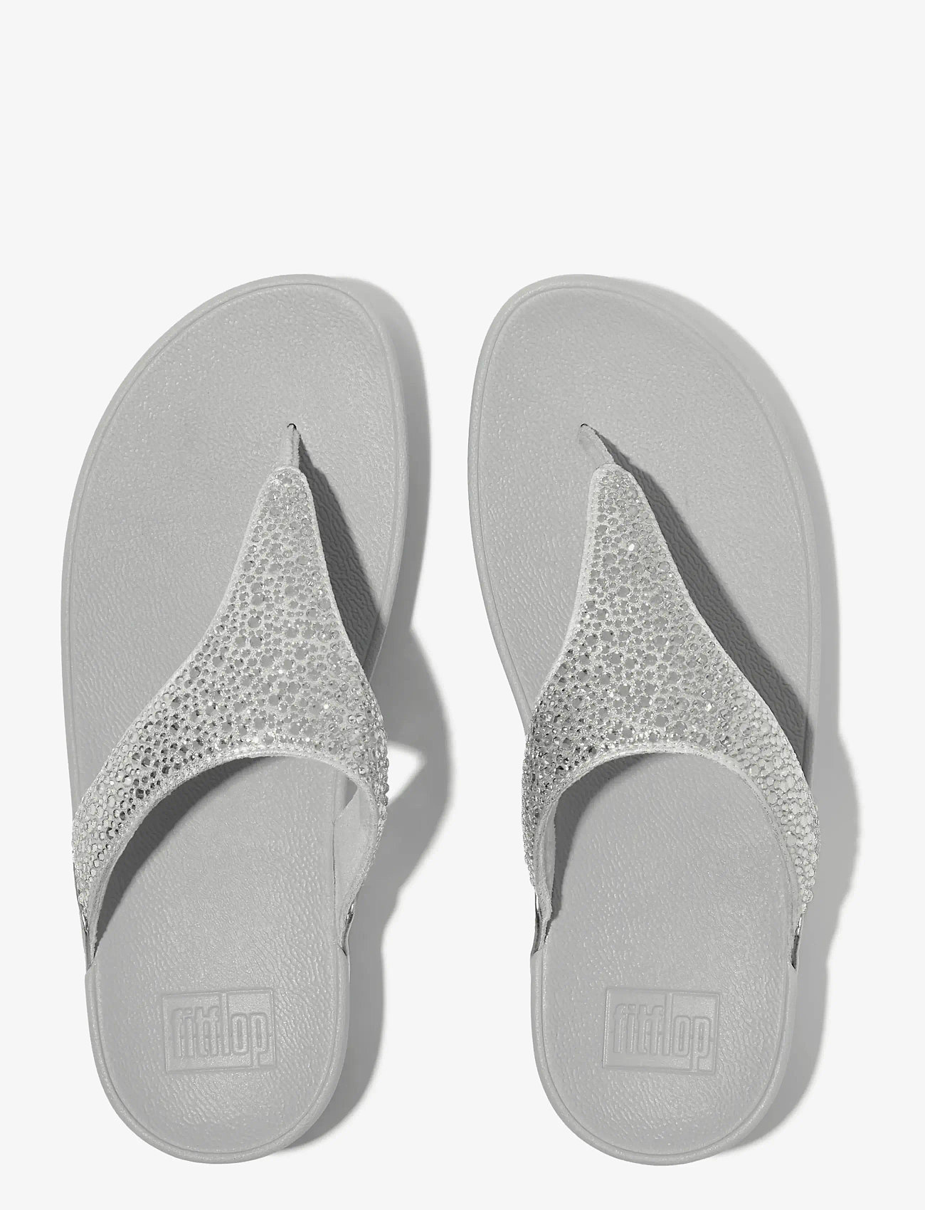 FitFlop - LULU CRYSTAL TOE-POST SANDALS - platåsandaler - steeled silver - 2
