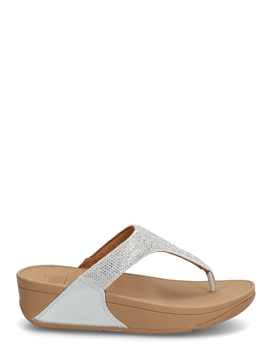 FitFlop - LULU CRYSTAL TOE-POST SANDALS - platåsandaler - steeled silver - 1