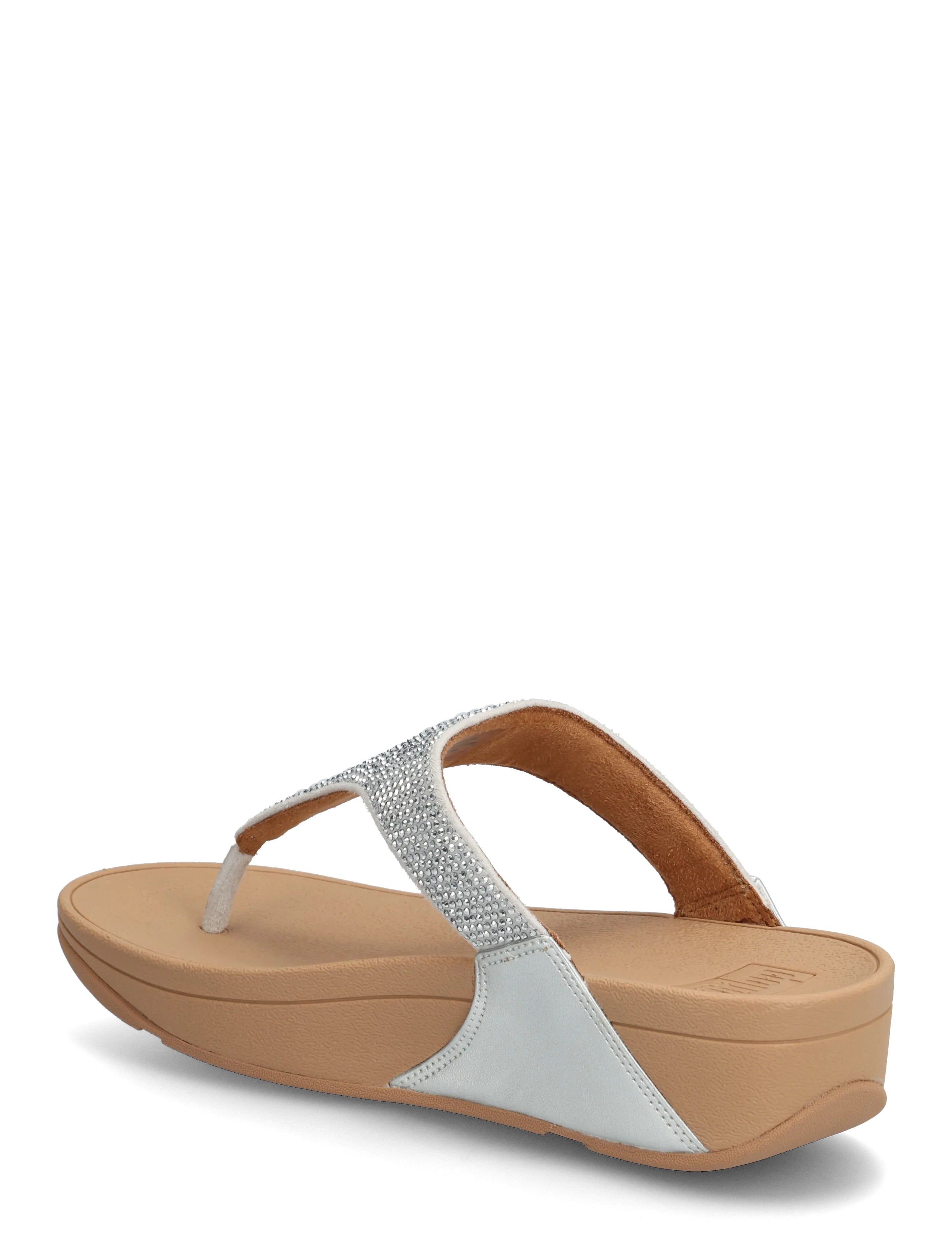 FitFlop - LULU CRYSTAL TOE-POST SANDALS - platformsandaler - steeled silver - 2