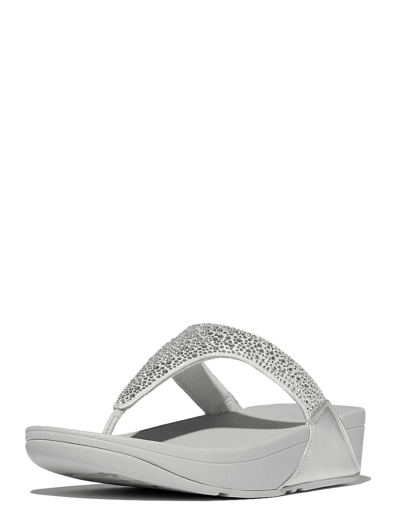 FitFlop - LULU CRYSTAL TOE-POST SANDALS - platåsandaler - steeled silver - 3