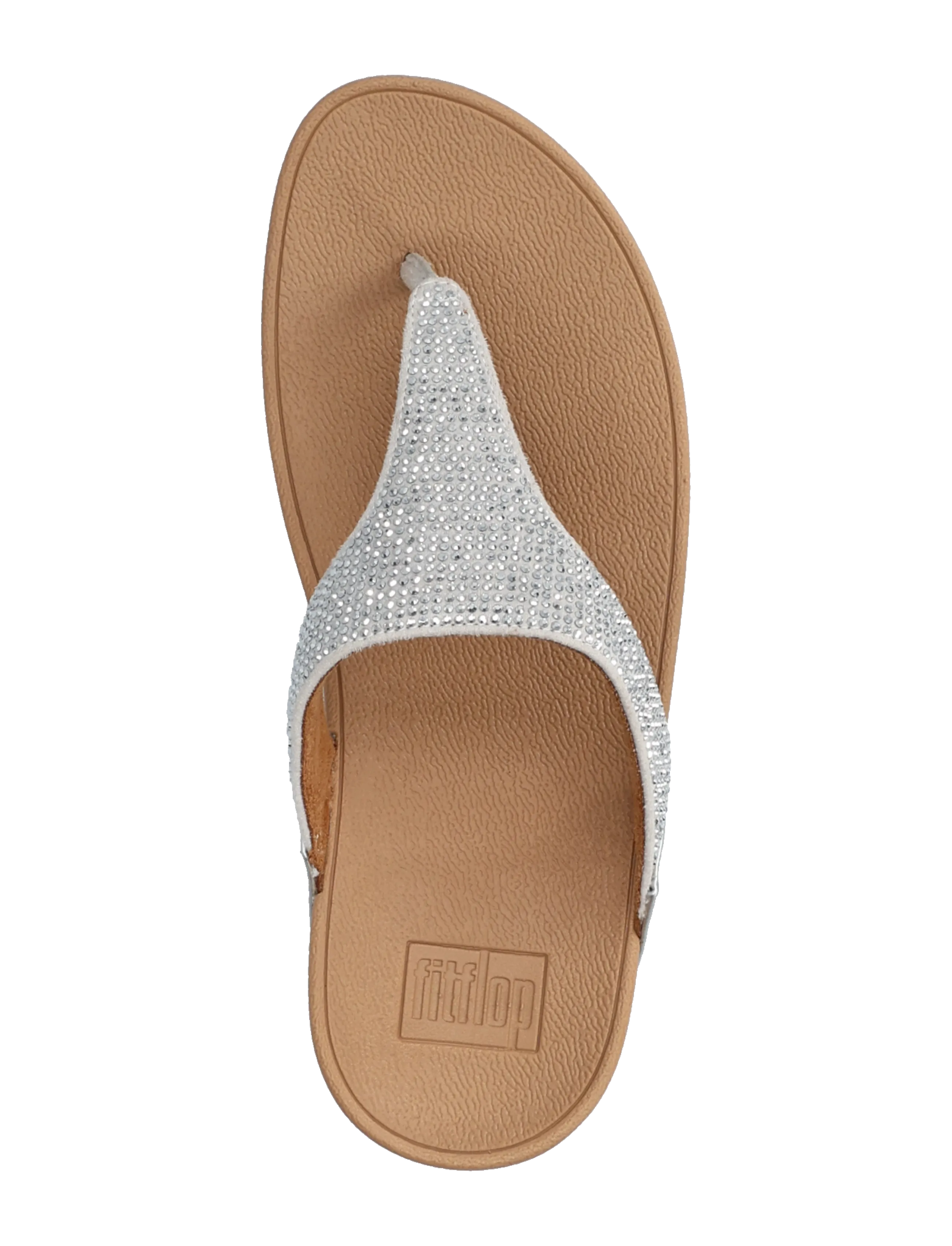FitFlop - LULU CRYSTAL TOE-POST SANDALS - platformsandaler - steeled silver - 3