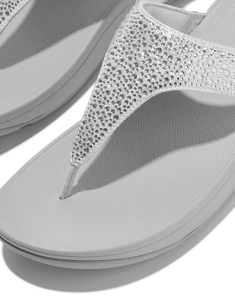 FitFlop - LULU CRYSTAL TOE-POST SANDALS - platåsandaler - steeled silver - 4