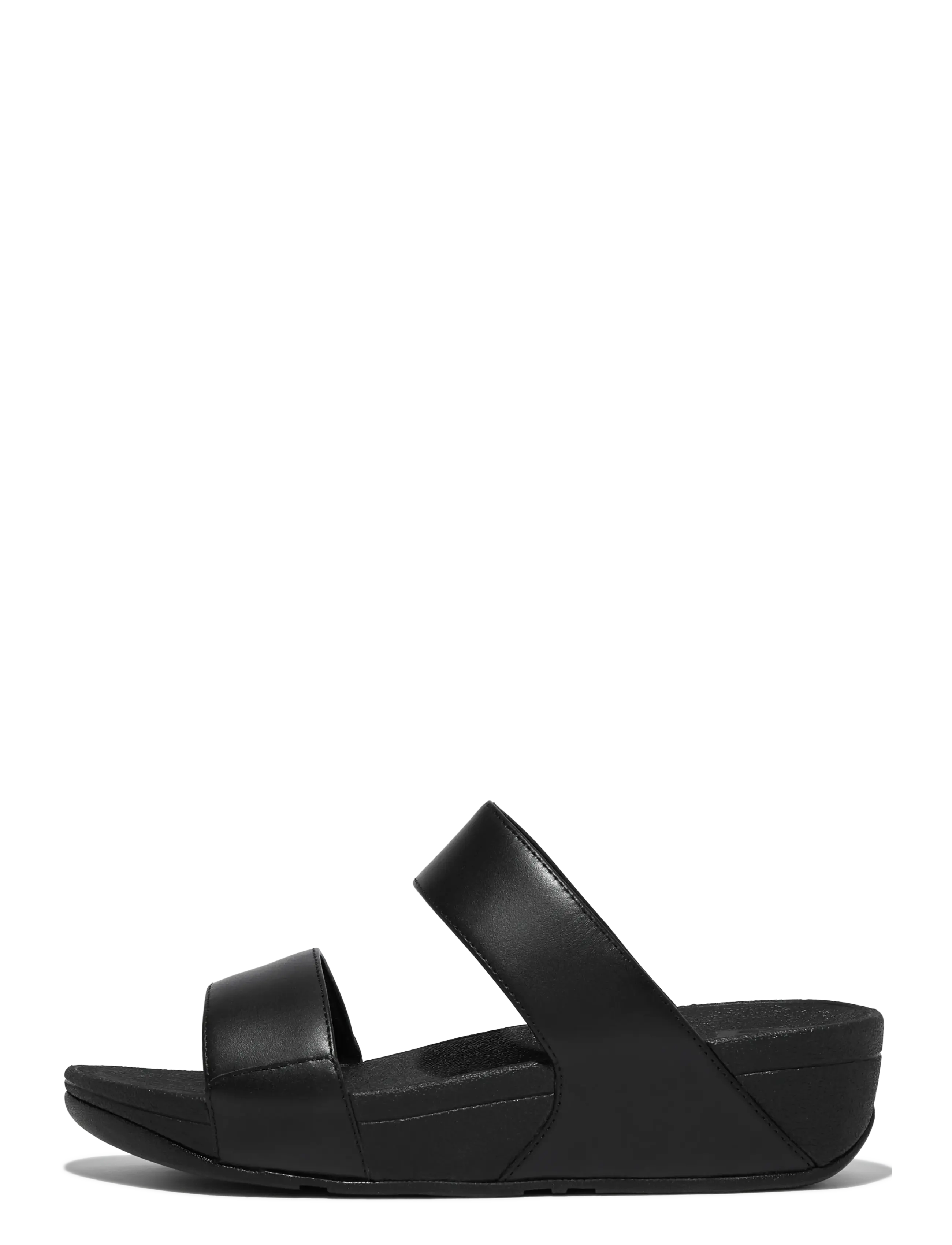 FITFLOP Lulu Leder Slides Schwarz - 41 - Damen