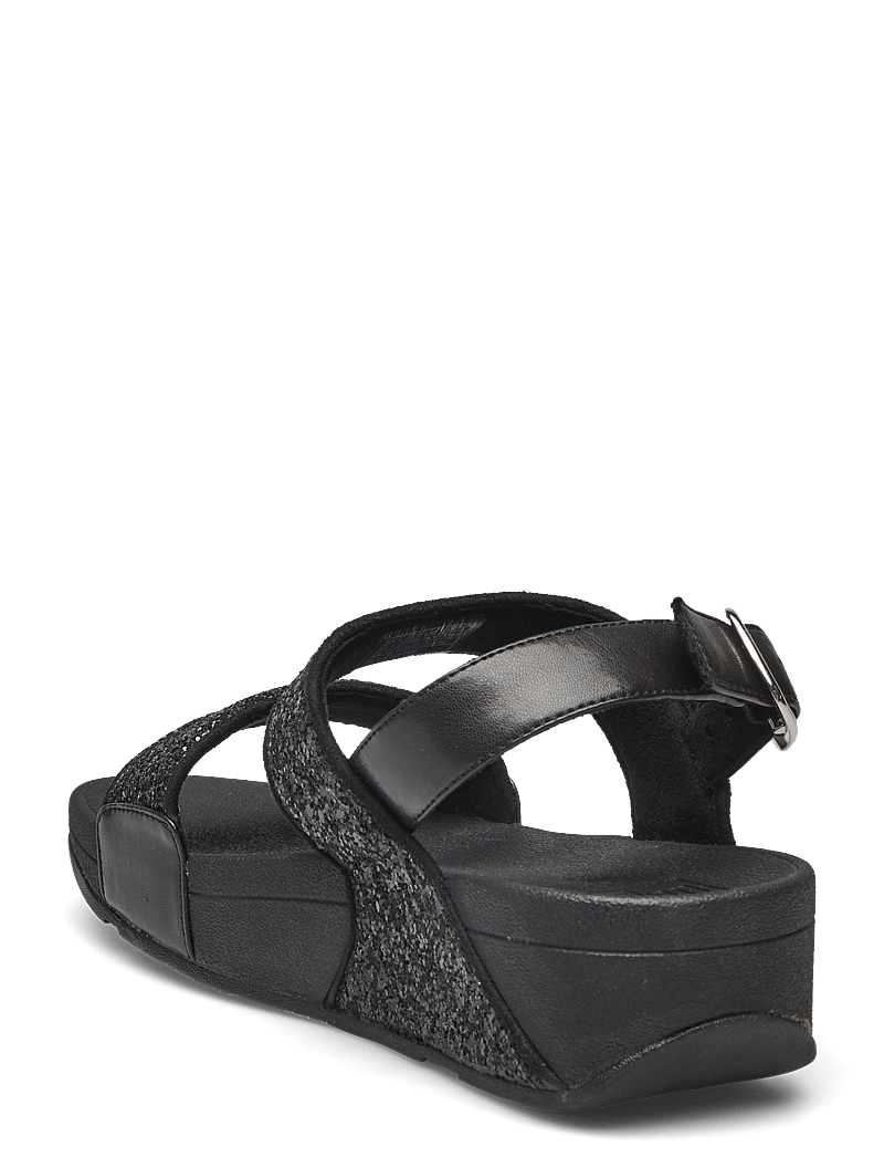 FitFlop - LULU GLITTER BACK-STRAP SANDALS - platvorm sandaalid - black glitter - 2