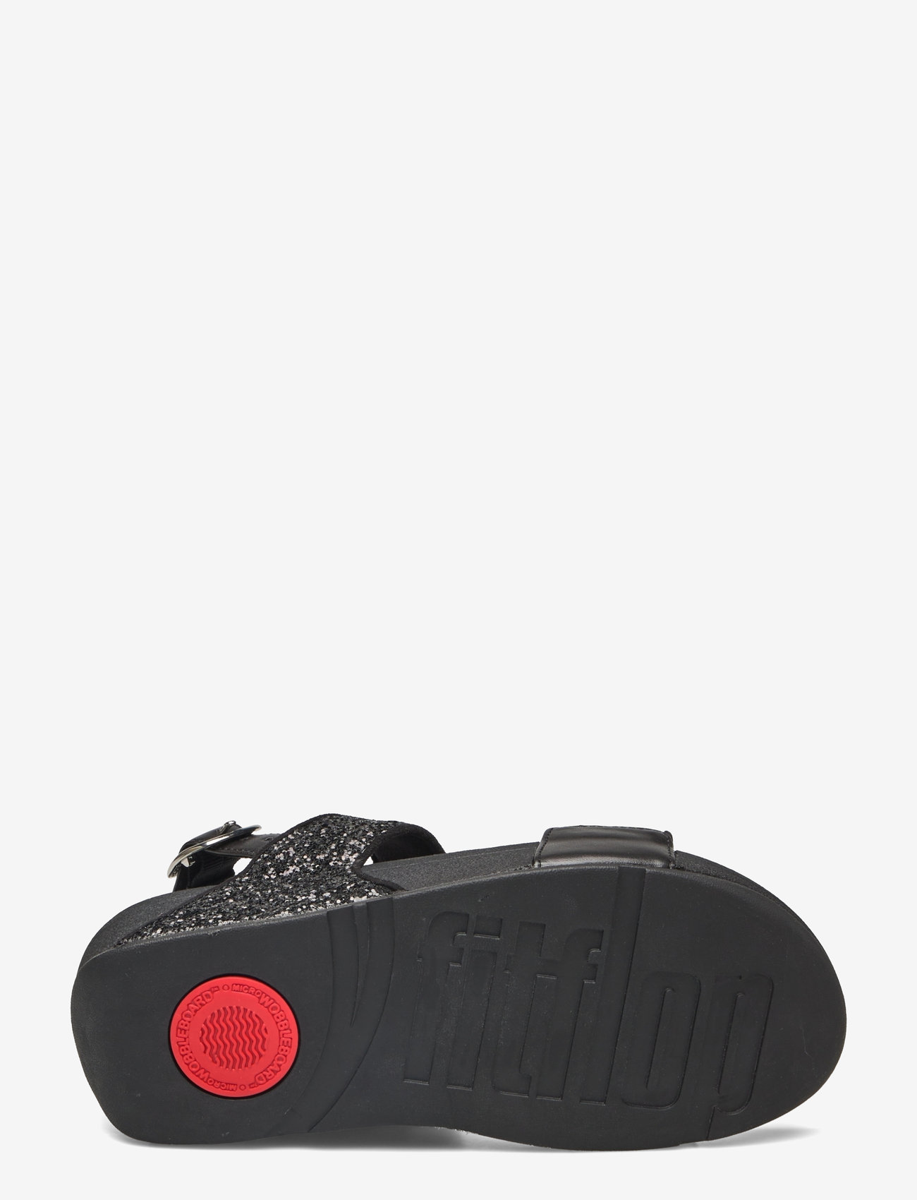 FitFlop - LULU GLITTER BACK-STRAP SANDALS - platformsandaler - black glitter - 4