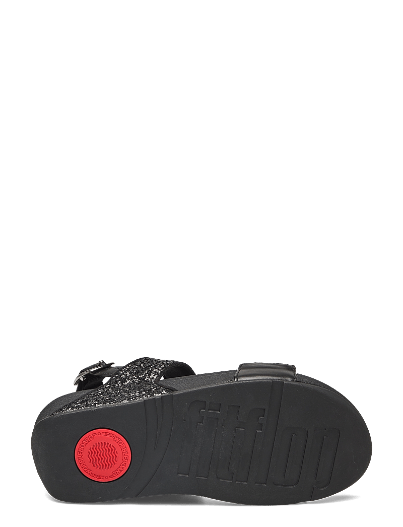 FitFlop - LULU GLITTER BACK-STRAP SANDALS - platvorm sandaalid - black glitter - 4