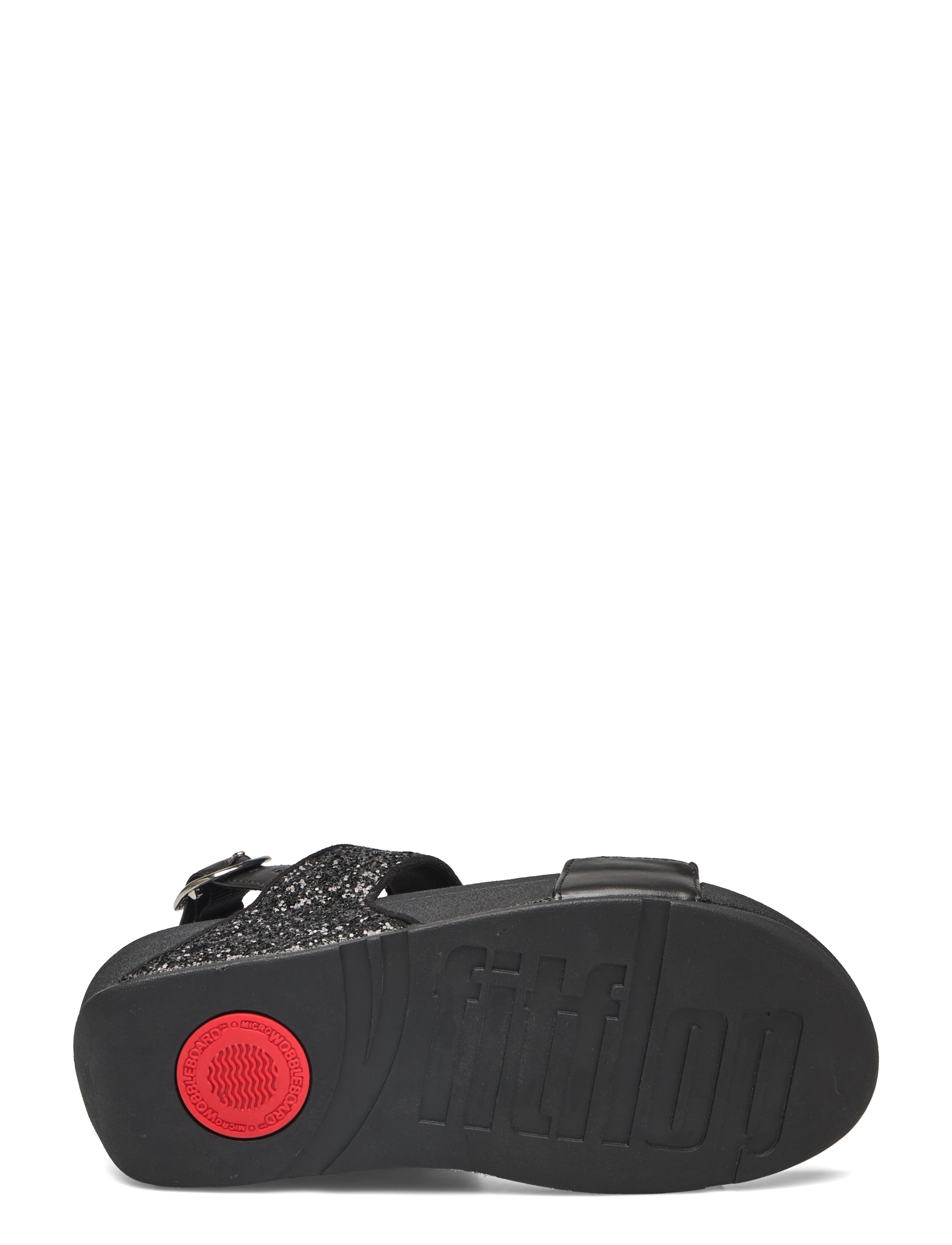 FitFlop - LULU GLITTER BACK-STRAP SANDALS - plateau-sandalen - black glitter - 4