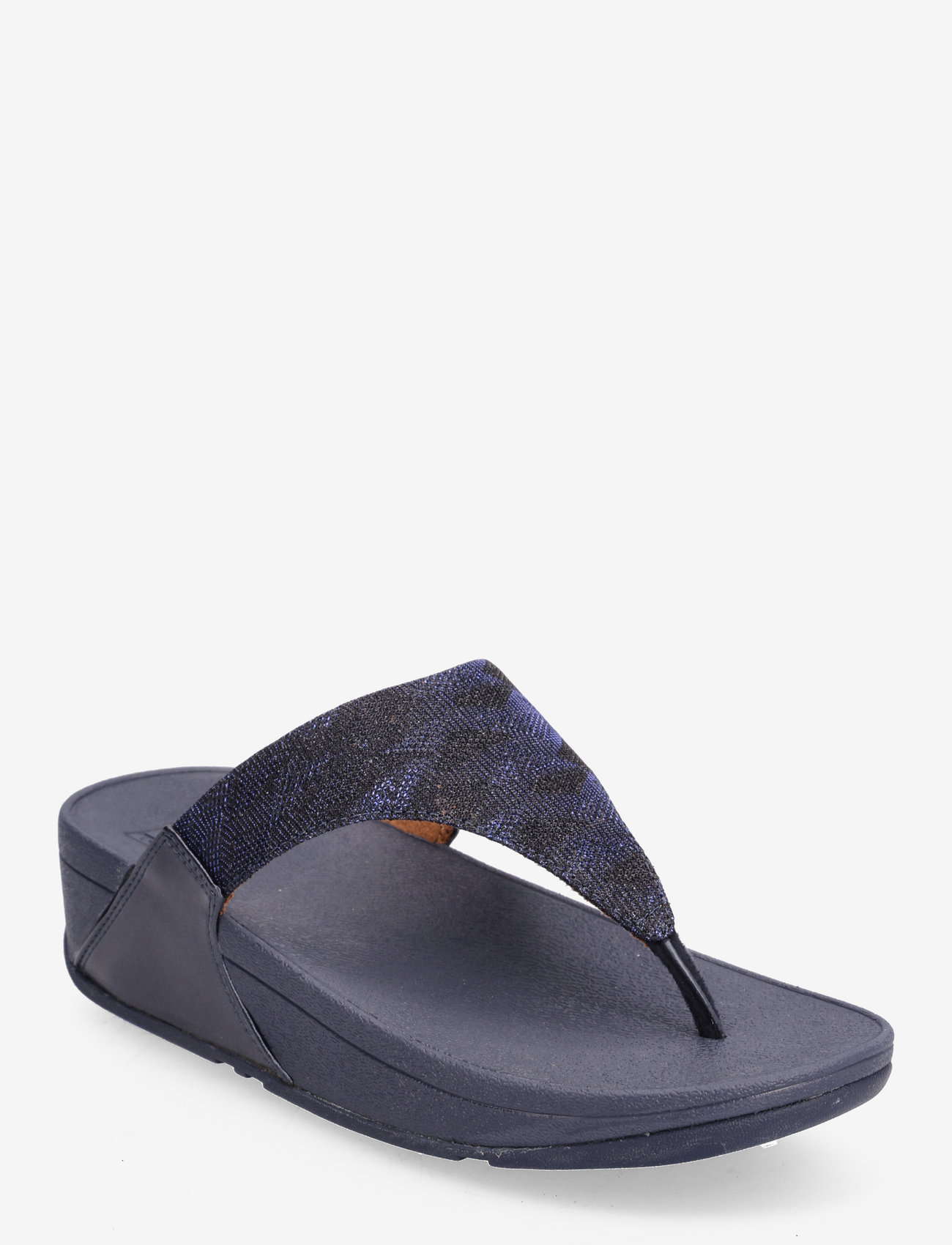 FitFlop - LULU GLITZ TOE-POST SANDALS - flat sandals - midnight navy - 0