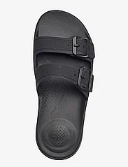 FitFlop - IQUSHION TWO-BAR BUCKLE SLIDES - sievietēm - all black - 3