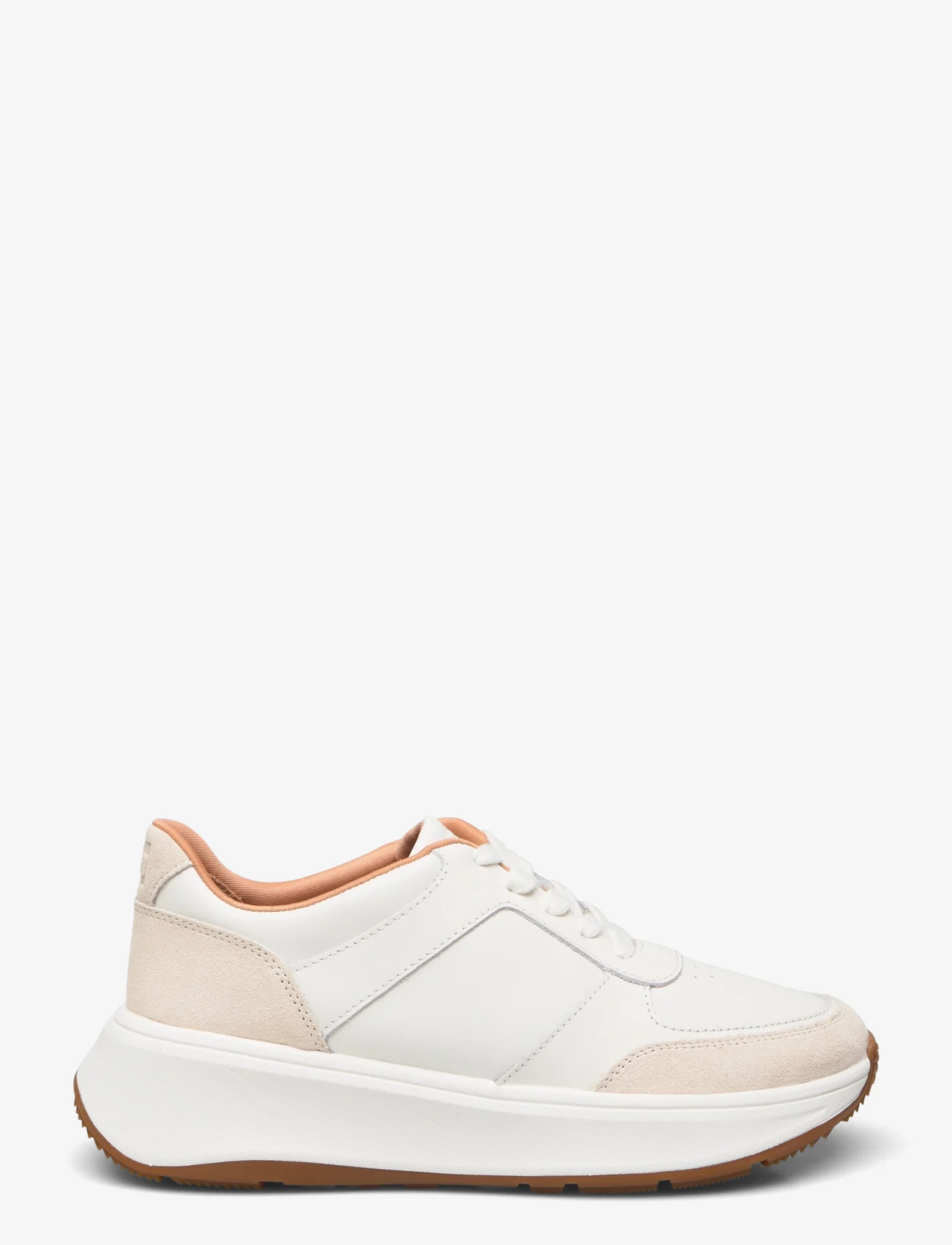 FitFlop - F-MODE LEATHER/SUEDE FLATFORM SNEAKERS - sneakers med lavt skaft - urban white - 1