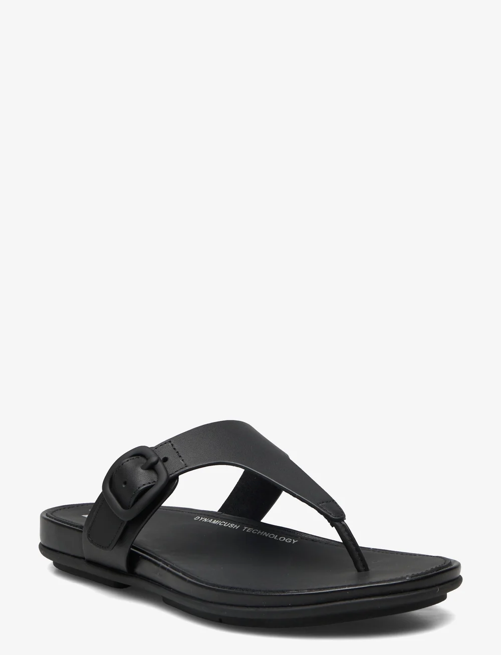 Black leather flip flops womens sales