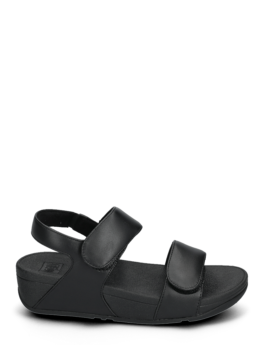 FitFlop - LULU ADJUSTABLE LEATHER BACK-STRAP SANDALS - sandales plates - all black - 2