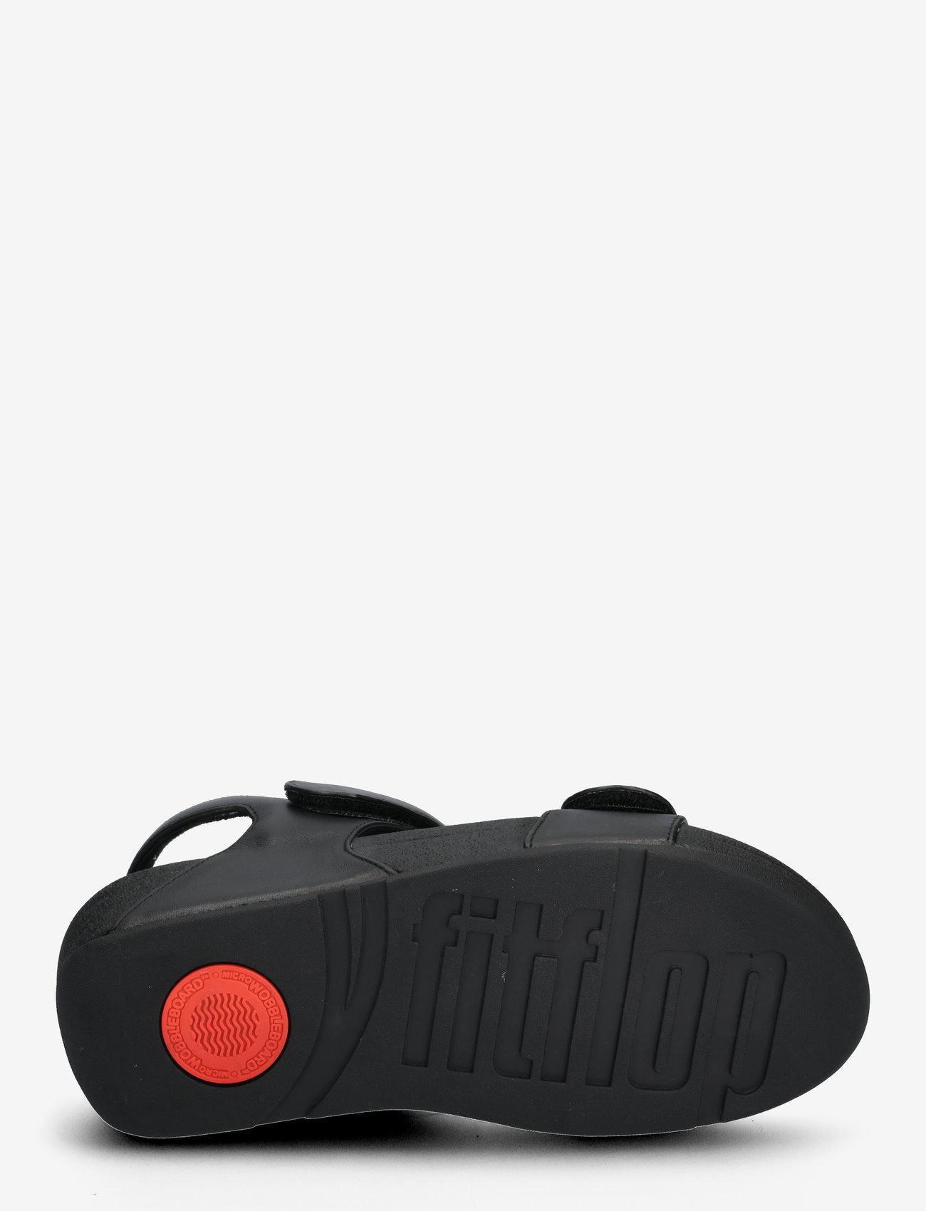 FitFlop - LULU ADJUSTABLE LEATHER BACK-STRAP SANDALS - flat sandals - all black - 5