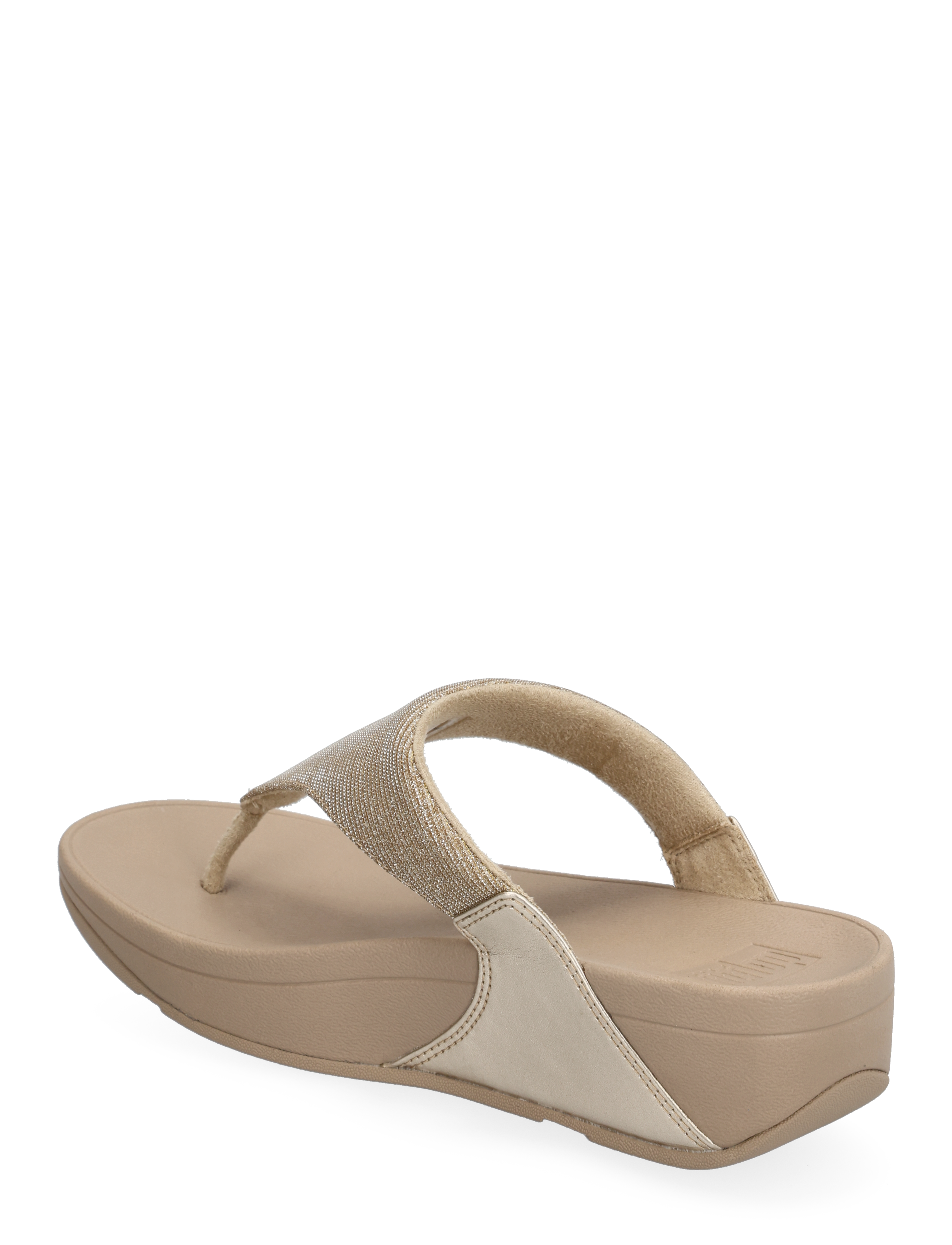 FitFlop - LULU SHIMMERLUX TOE-POST SANDALS - plateau-sandalen - latte beige - 3