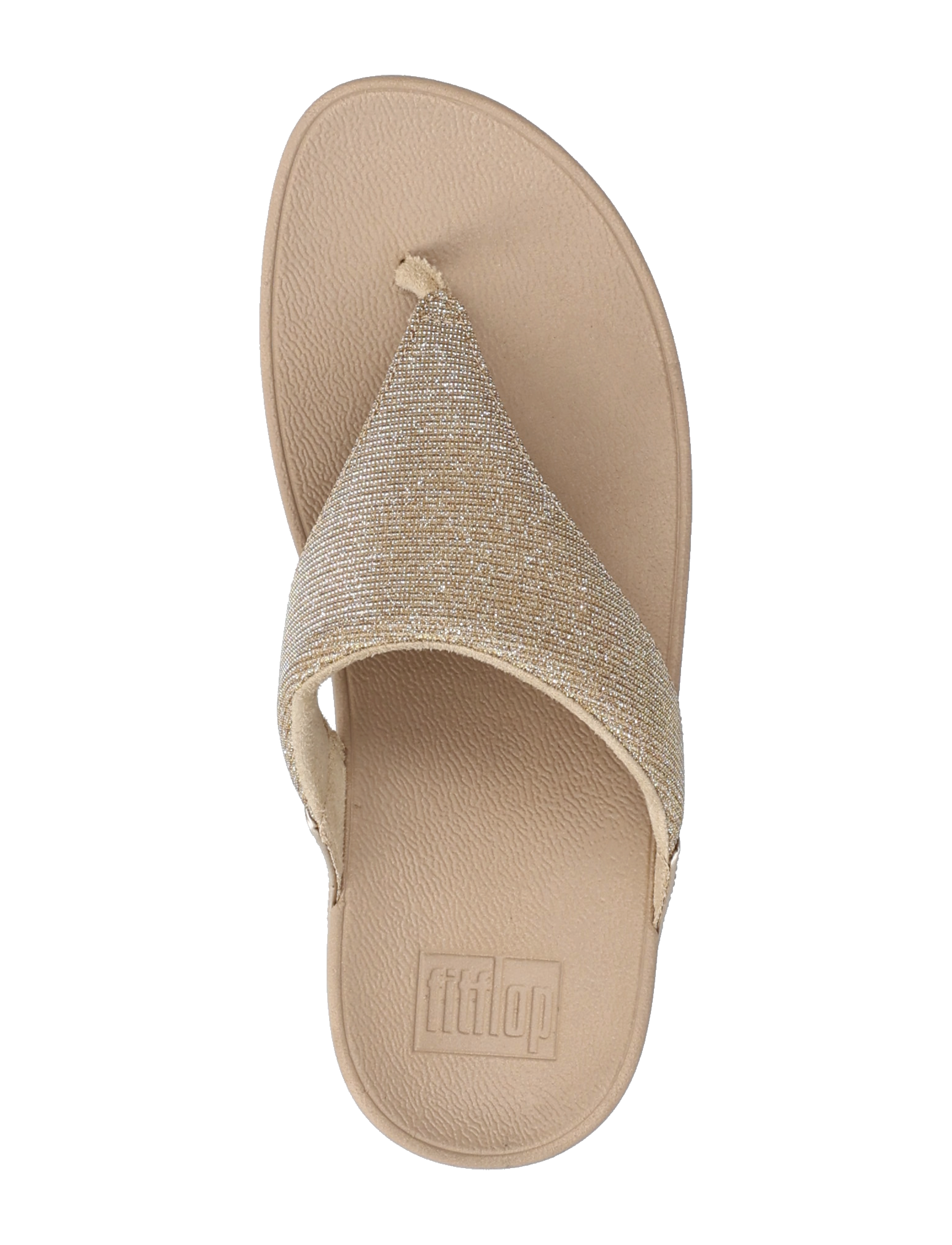 FitFlop - LULU SHIMMERLUX TOE-POST SANDALS - plateau-sandalen - latte beige - 4