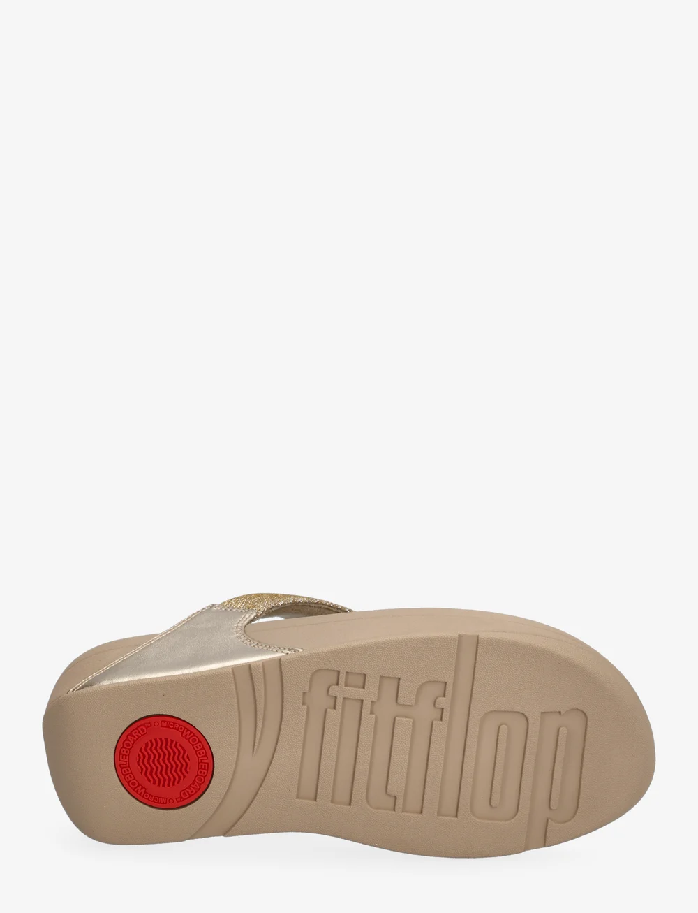 FitFlop - LULU SHIMMERLUX TOE-POST SANDALS - plateau-sandalen - latte beige - 5