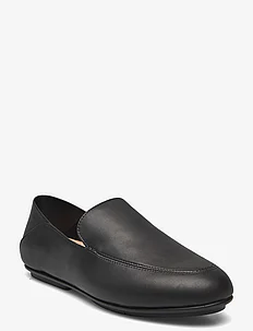 ALLEGRO CRUSH-BACK LEATHER LOAFERS, FitFlop