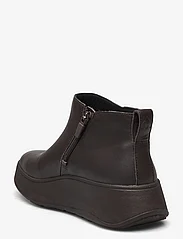 FitFlop - F-MODE LEATHER FLATFORM ZIP ANKLE BOOTS - flat ankle boots - chocolate brown - 2