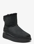 GEN-FF MINI DOUBLE-FACED SHEARLING BOOTS - ALL BLACK