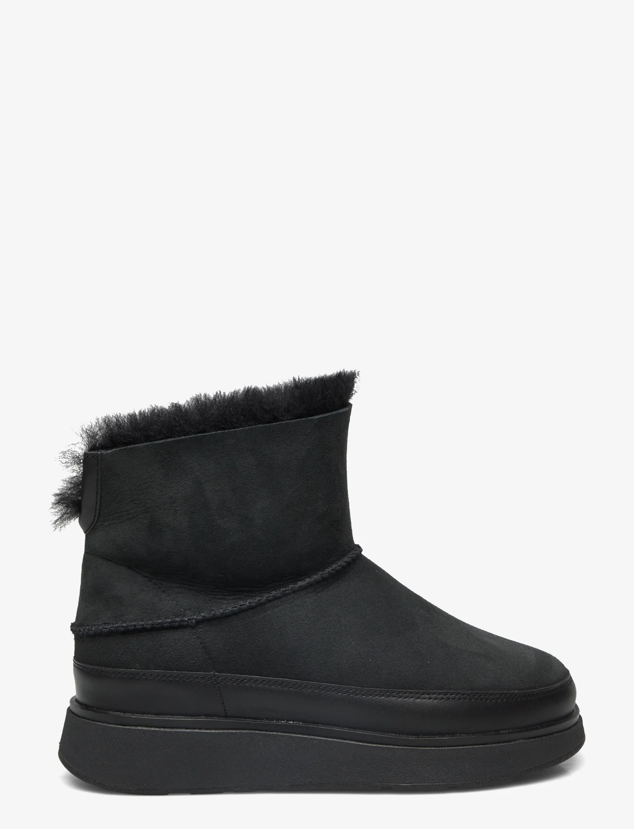 FitFlop - GEN-FF MINI DOUBLE-FACED SHEARLING BOOTS - varmeforede sko - all black - 1