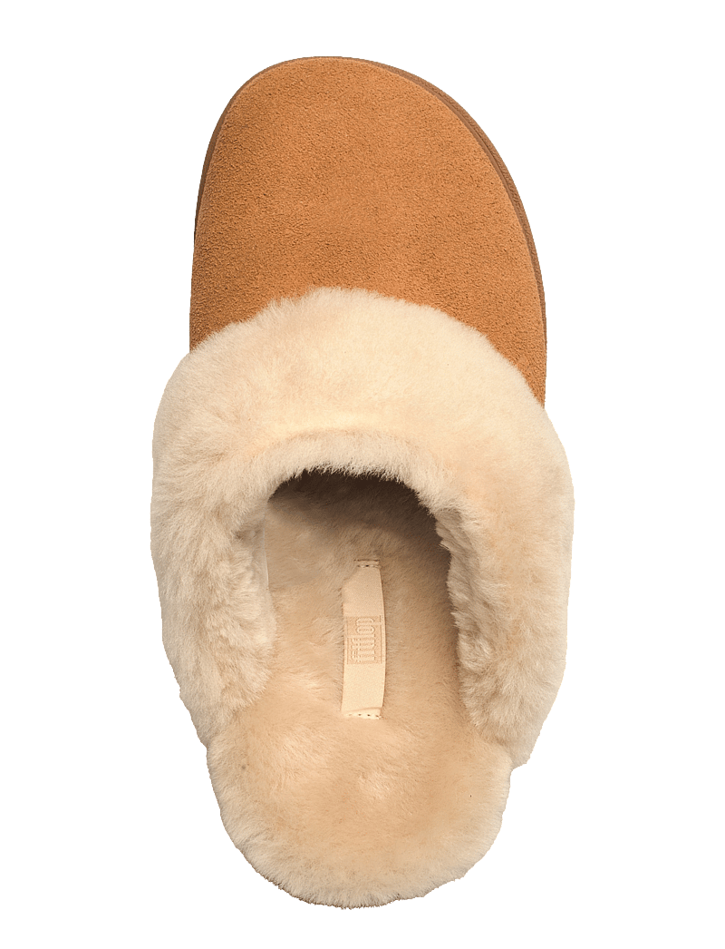 FitFlop - GEN-FF SHEARLING-COLLAR SUEDE SLIPPERS - hverdags stil - desert tan - 3