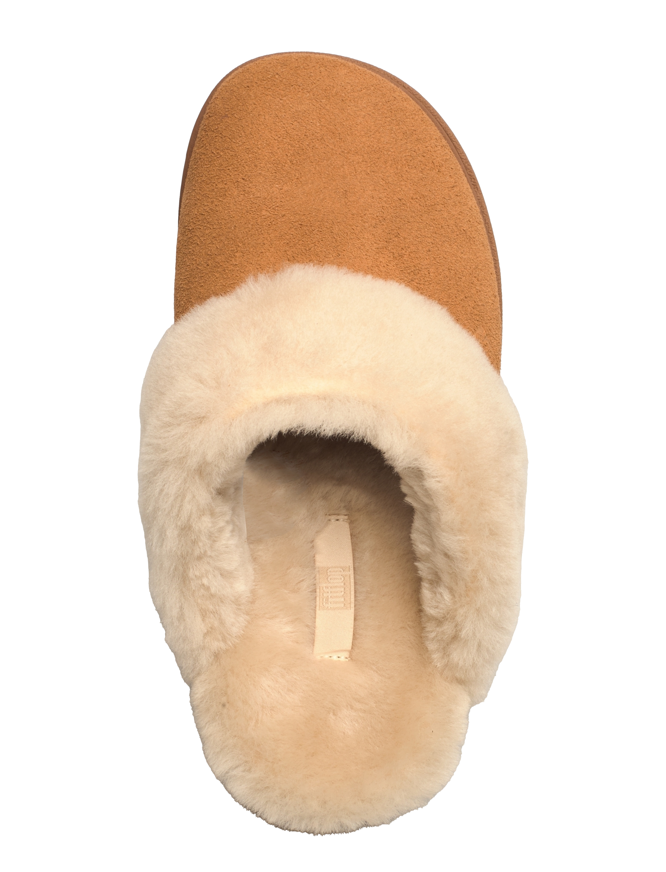 FitFlop - GEN-FF SHEARLING-COLLAR SUEDE SLIPPERS - tofflor - desert tan - 3