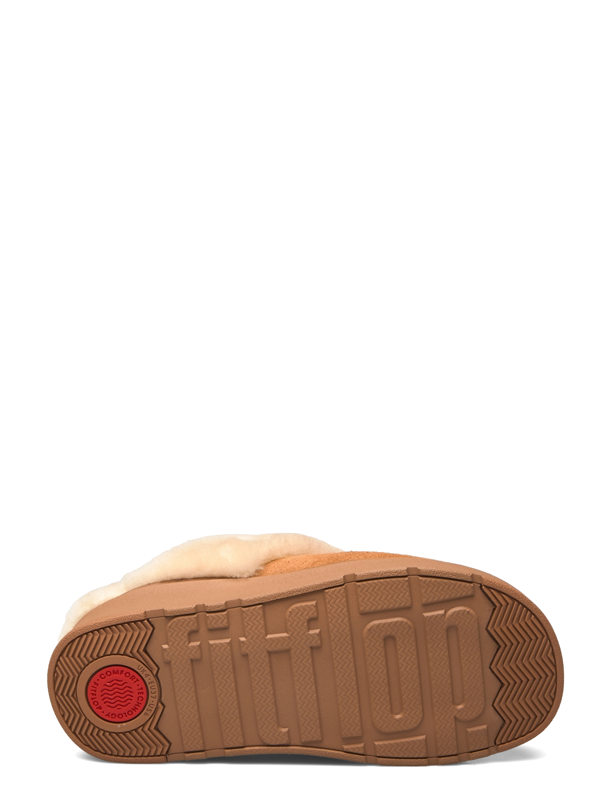 FitFlop - GEN-FF SHEARLING-COLLAR SUEDE SLIPPERS - tofflor - desert tan - 4