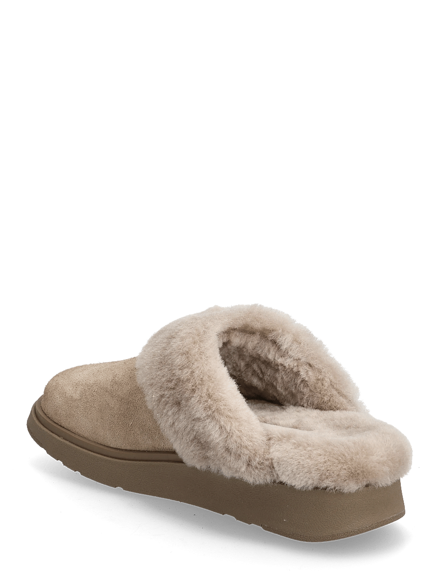 FitFlop - GEN-FF SHEARLING-COLLAR SUEDE SLIPPERS - hausschuhe - taupe - 2