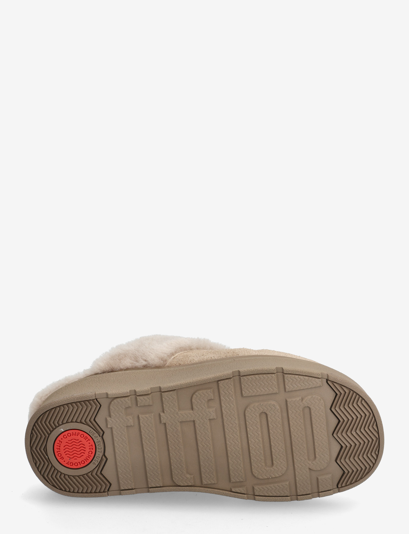 FitFlop - GEN-FF SHEARLING-COLLAR SUEDE SLIPPERS - everyday style - taupe - 4