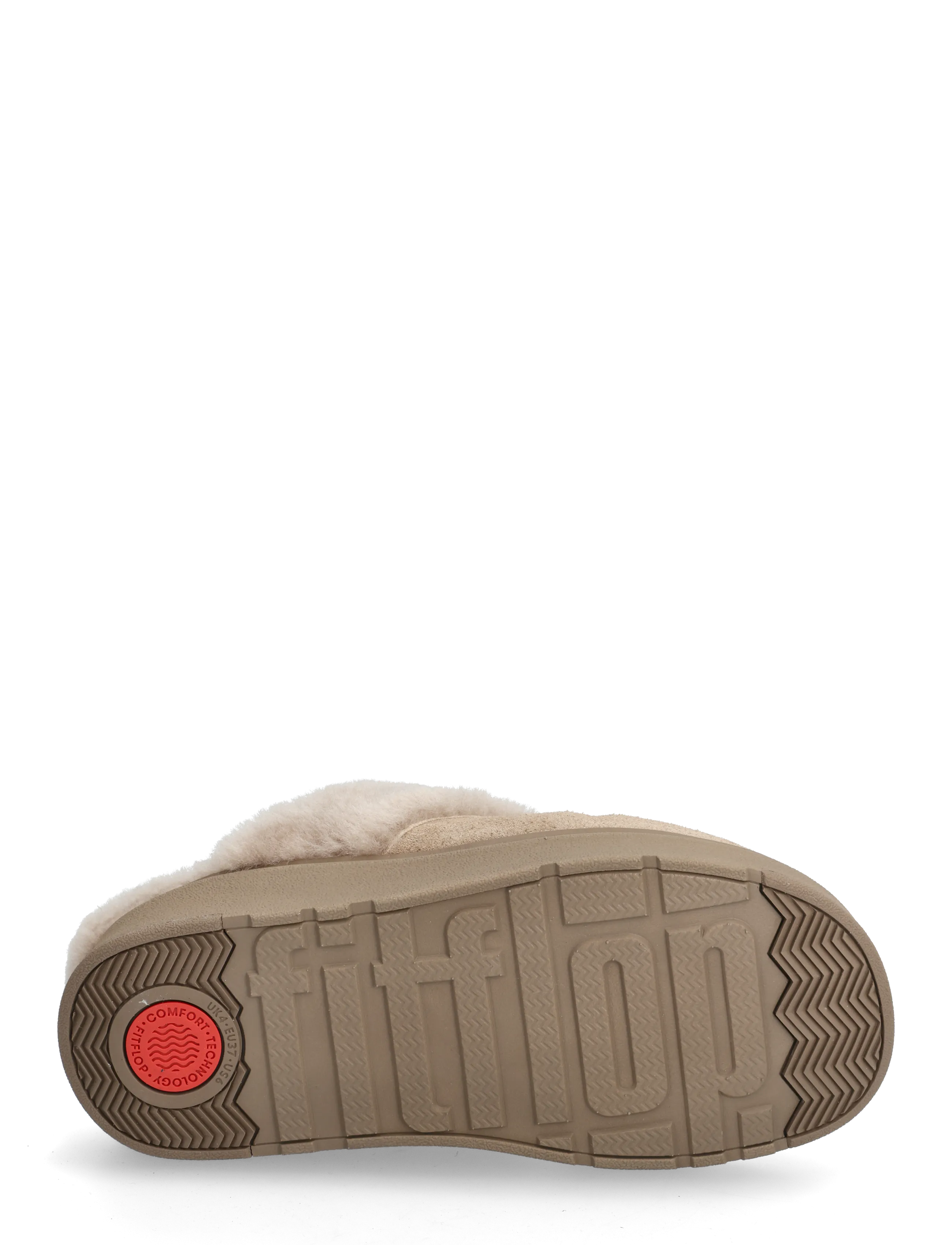 FitFlop - GEN-FF SHEARLING-COLLAR SUEDE SLIPPERS - pantoffels - taupe - 4
