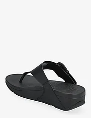 FitFlop - LULU COVERED-BUCKLE RAW-EDGE LEATHER TOE-THONGS - matalat sandaalit - black - 2