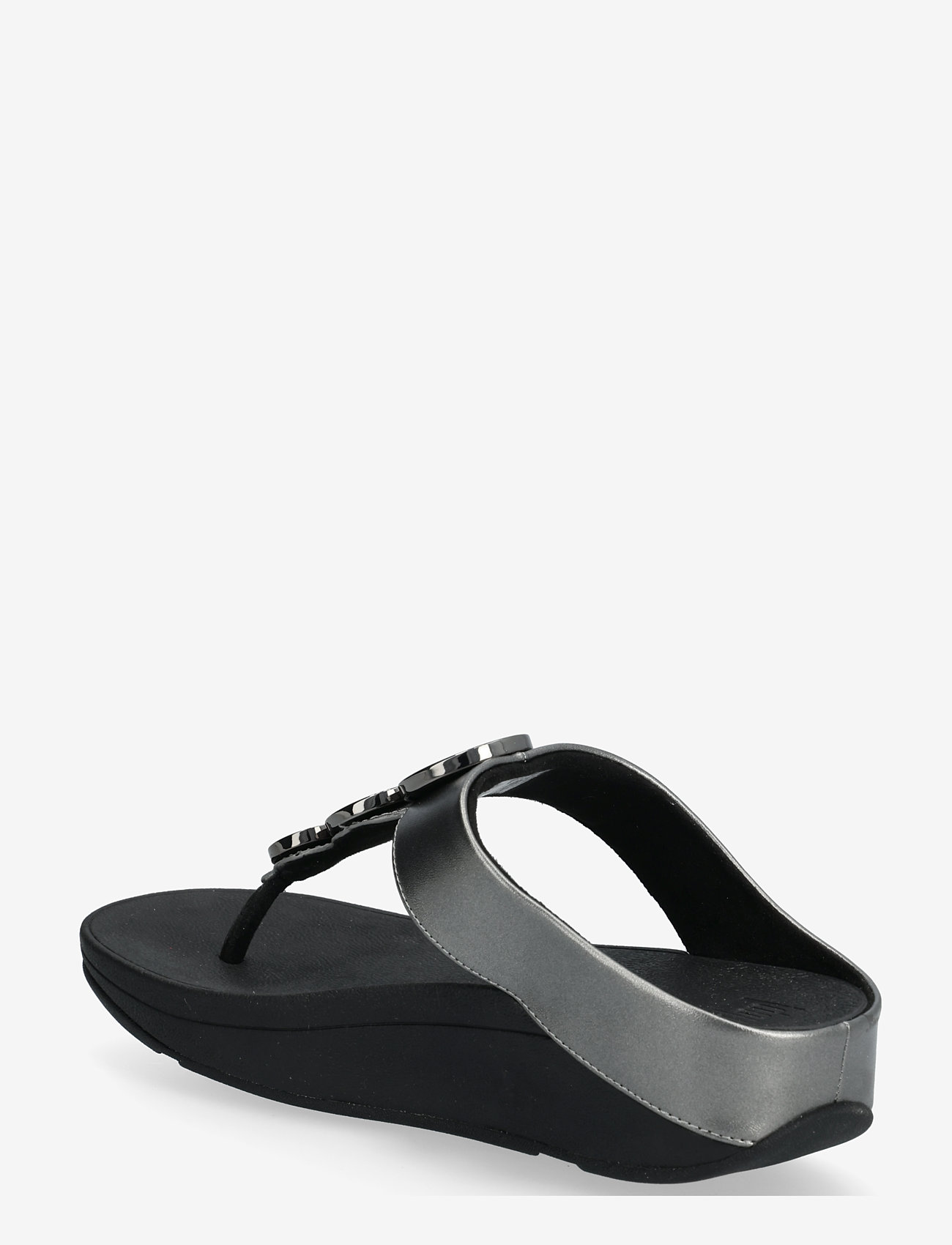 FitFlop - HALO CRYSTAL TOE-POST SANDALS - platformsandaler - pewter black - 1