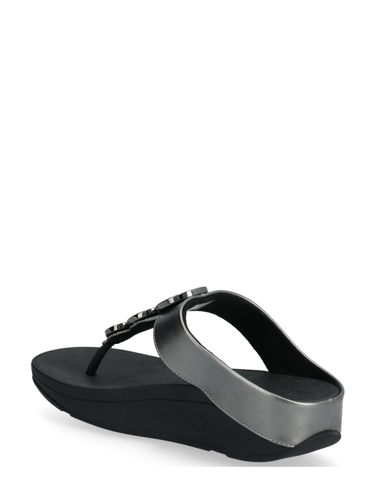 FitFlop - HALO CRYSTAL TOE-POST SANDALS - platform sandals - pewter black - 1