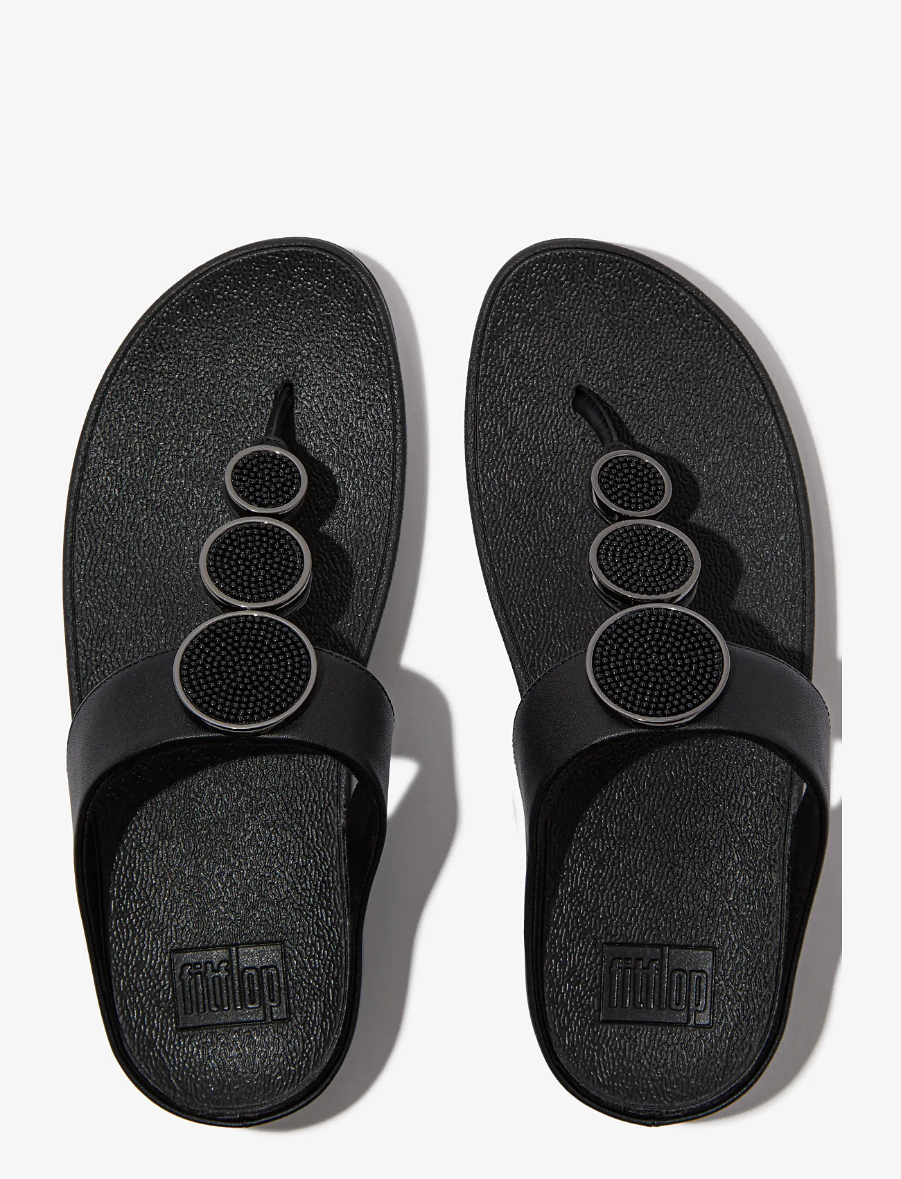 FitFlop - HALO CRYSTAL TOE-POST SANDALS - plateau-sandalen - pewter black - 2