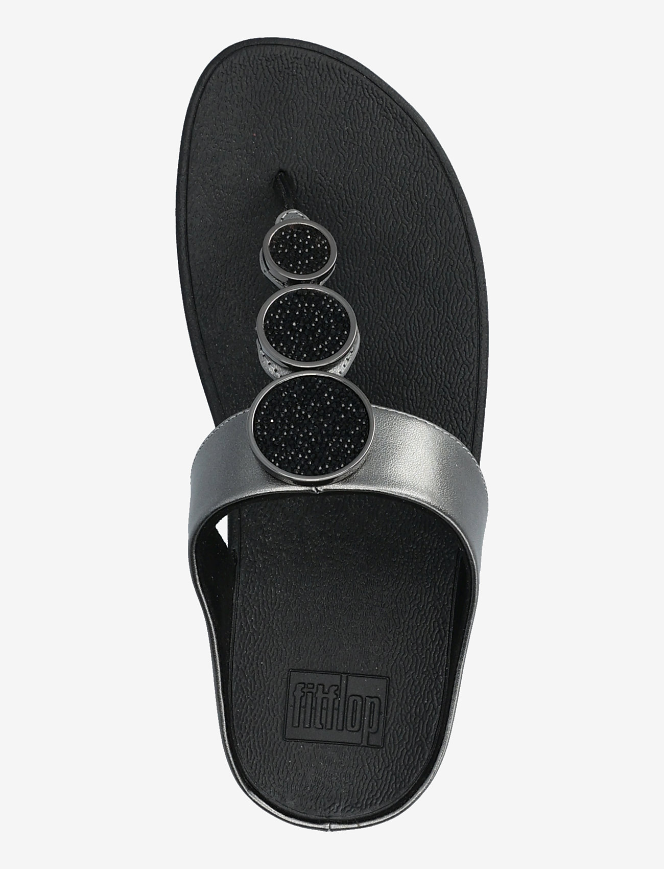 FitFlop - HALO CRYSTAL TOE-POST SANDALS - platformsandaler - pewter black - 4