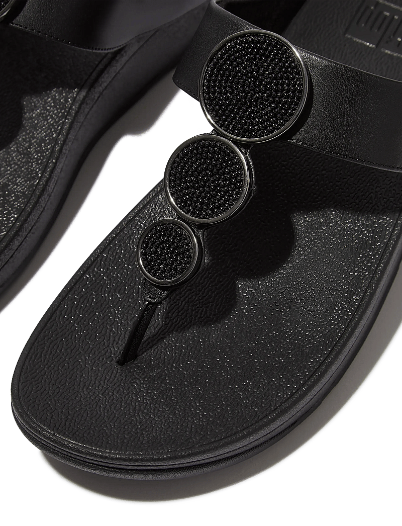 FitFlop - HALO CRYSTAL TOE-POST SANDALS - plateau-sandalen - pewter black - 4