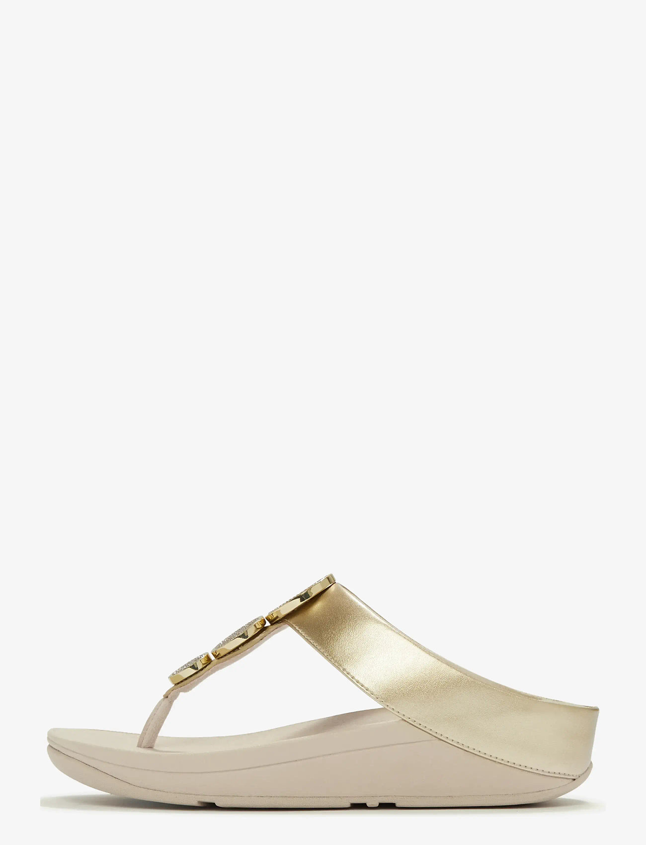 FitFlop - HALO CRYSTAL TOE-POST SANDALS - plateau-sandalen - platino - 1