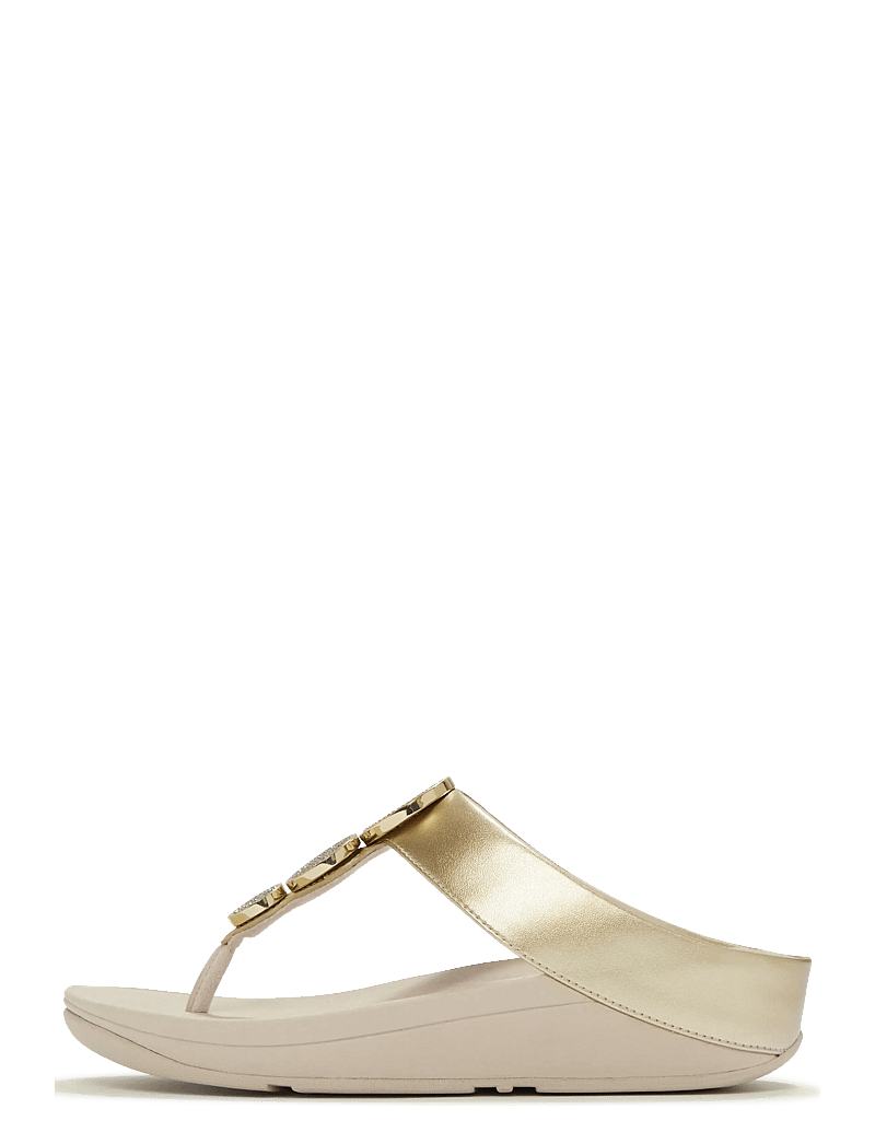 FitFlop - HALO CRYSTAL TOE-POST SANDALS - plateau-sandalen - platino - 1
