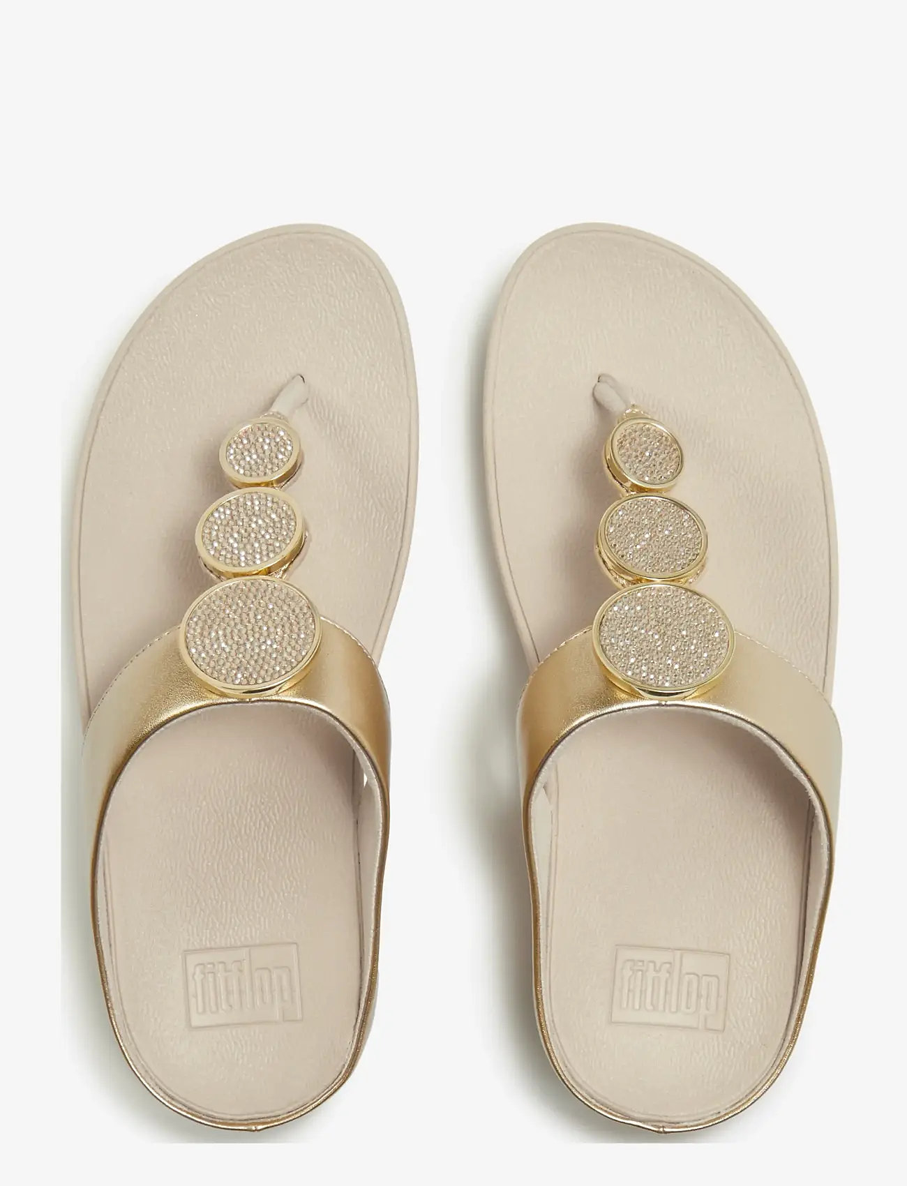 FitFlop - HALO CRYSTAL TOE-POST SANDALS - plateau-sandalen - platino - 2