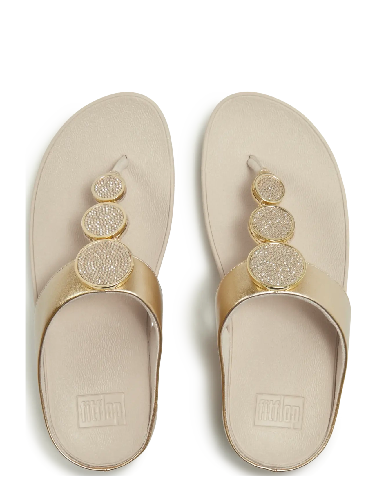 FitFlop - HALO CRYSTAL TOE-POST SANDALS - plateau-sandalen - platino - 2
