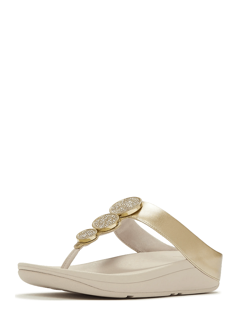 FitFlop - HALO CRYSTAL TOE-POST SANDALS - plateau-sandalen - platino - 3