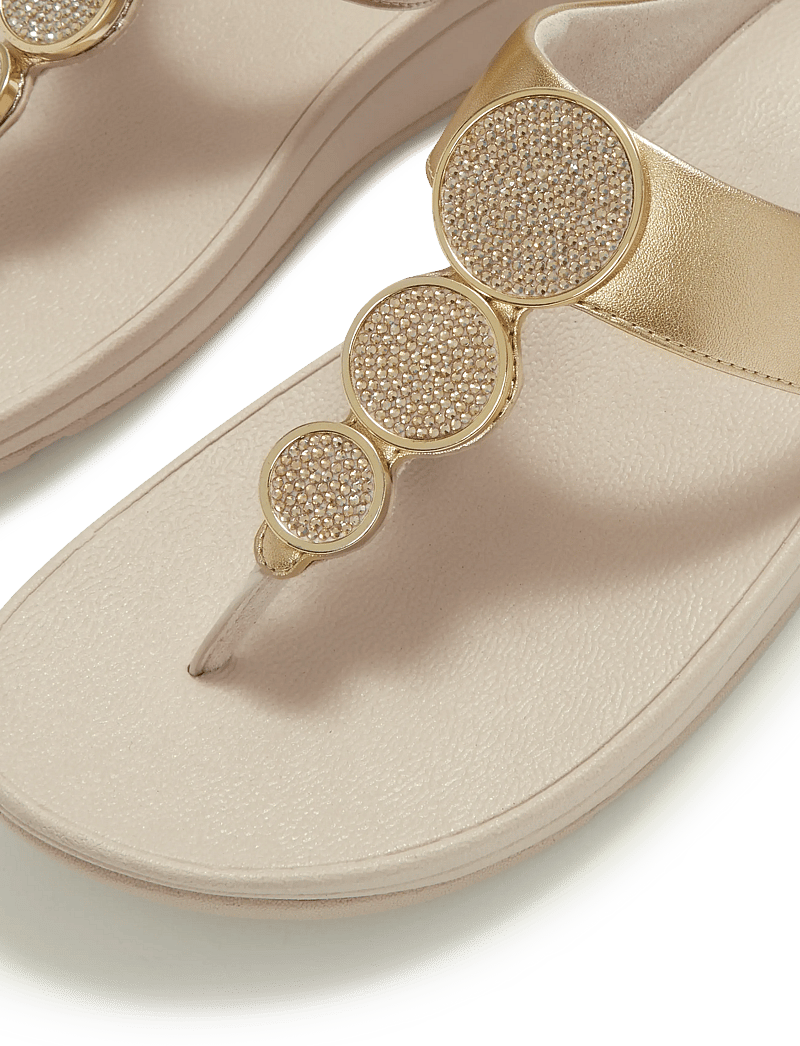 FitFlop - HALO CRYSTAL TOE-POST SANDALS - plateau-sandalen - platino - 4
