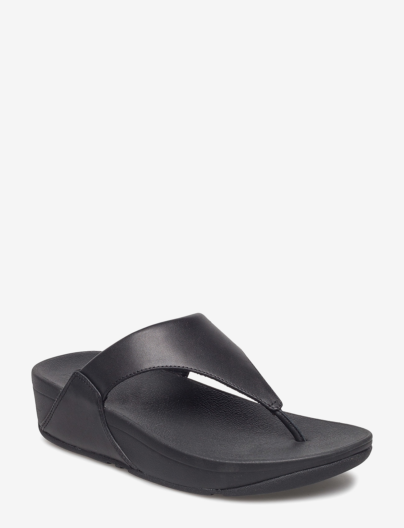 FitFlop LULU LEATHER TOEPOST - Sandalen - BLACK / black