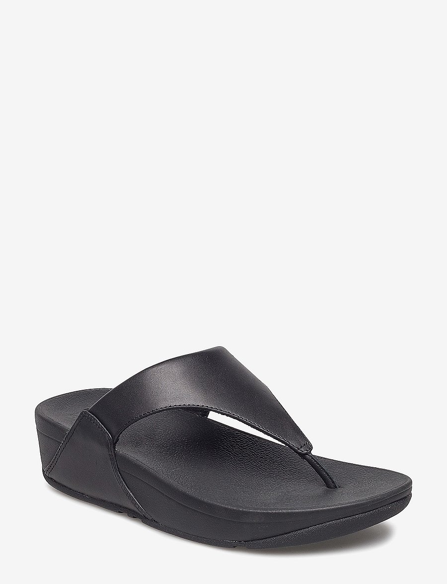 FitFlop - LULU LEATHER TOEPOST - plateau-sandalen - black - 1